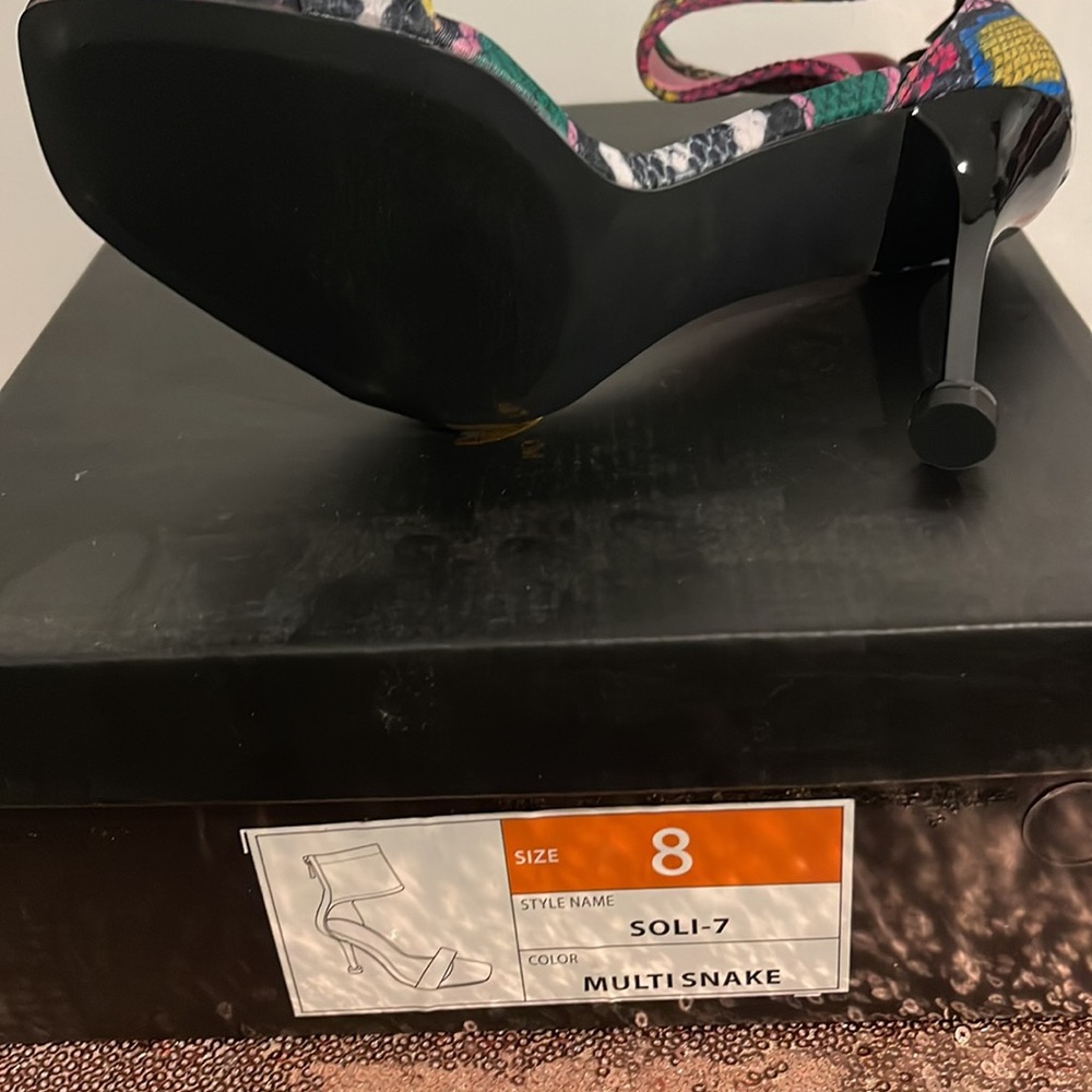 Sexy colorful Snake Skin heels! Just waiting on you!!! ❤️ - Picture 5 of 5